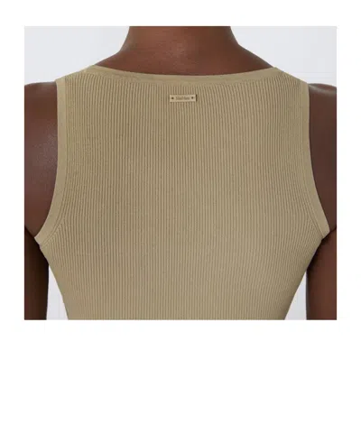 Max Mara Ribbed Tank Top In Pattern