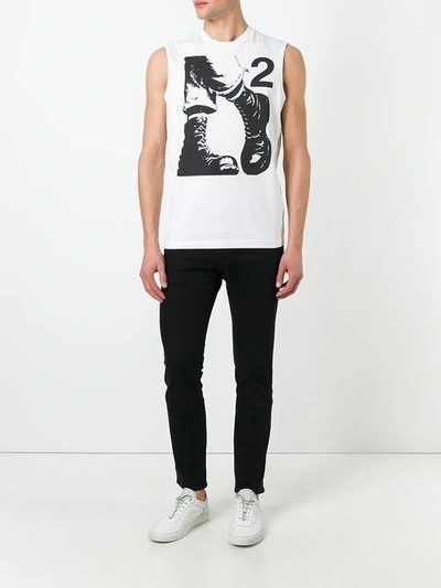 DSQUARED2 PUNK BOOTS SLEEVELESS T-SHIRT S71GD0474S2284411837061