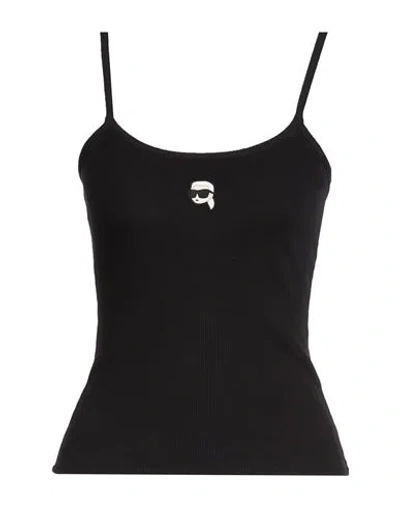 Karl Lagerfeld Ikon Tank Top In Black