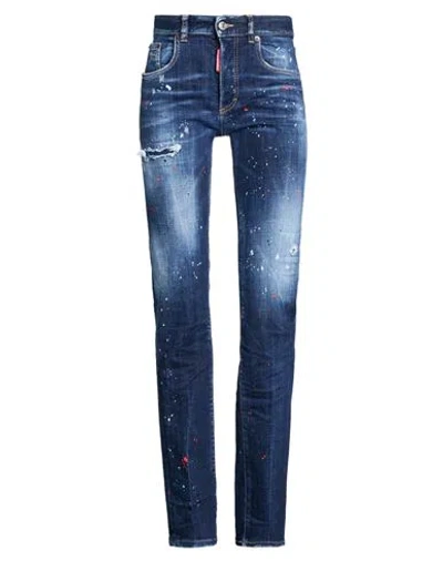 Dsquared2 Distressed-effect Jeans In Blue