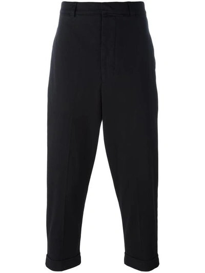 Ami Alexandre Mattiussi Oversize Carrot-fit Trousers In Blue