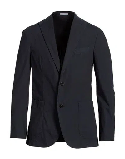 Boglioli Man Blazer Midnight Blue Size 44 Wool, Polyester, Elastane In Blue