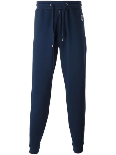Kenzo Embroidered Logo Track Pants In Blue