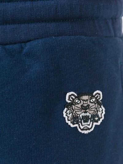 Shop Kenzo Mini Tiger Track Pants - Blue