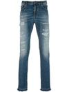 FAITH CONNEXION DISTRESSED SLIM-FIT JEANS,M5514D0001811852620