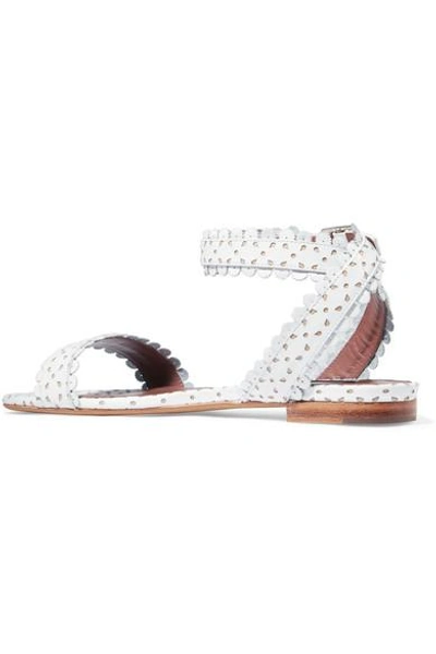 Shop Tabitha Simmons Judy Perforated Leather Sandals