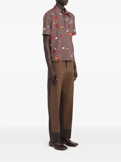 Mm6 Maison Margiela Polo Shirt In Brown