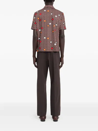 Mm6 Maison Margiela Polo Shirt In Brown