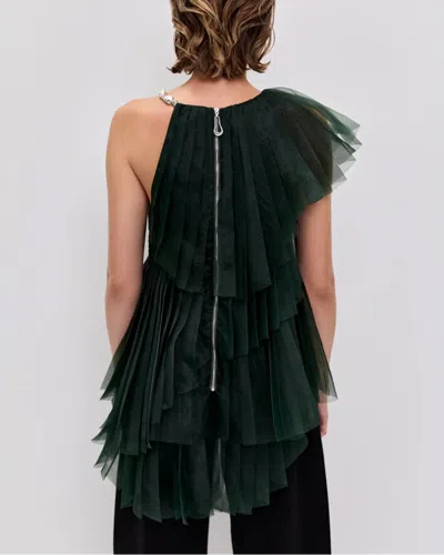 Aje Westlyn Blouse In Green
