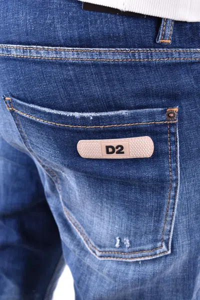 Dsquared2 Blue Distressed Jeans In Blue