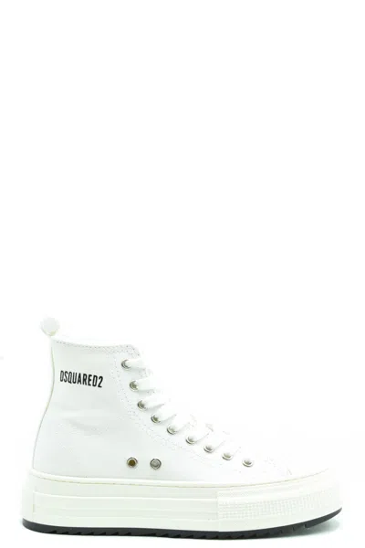 Dsquared2 High-top Platform Sneakers Pull Tab In White