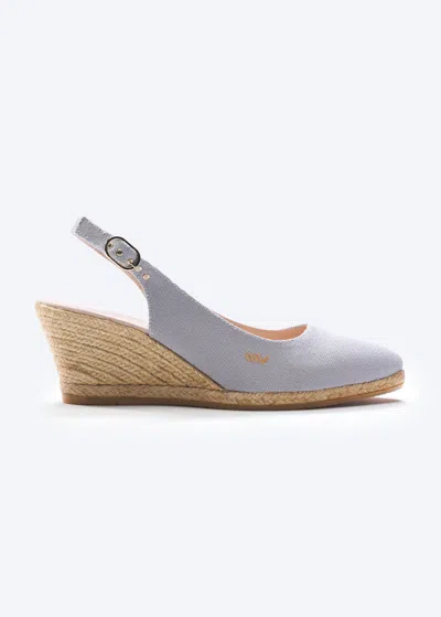 Viscata Palomera Limited Edition Canvas Espadrille Wedges In Gray