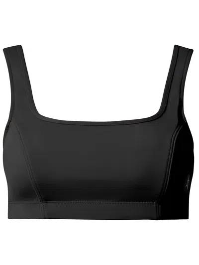 Perfect Moment Logo Sports Bra In Black