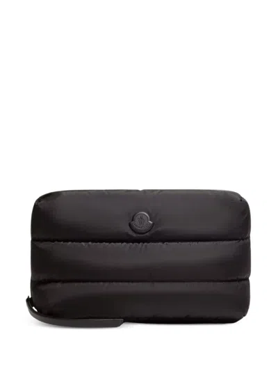 Moncler Caradoc Padded Logo Wallet In Black