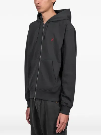 Gramicci 포인트 후드 집업 In Black