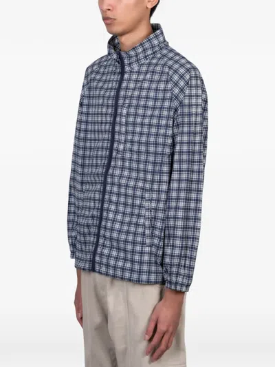 Gramicci Checkered Shell Jacket In Blue