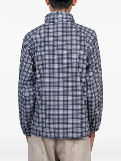 Gramicci Checkered Shell Jacket In Blue