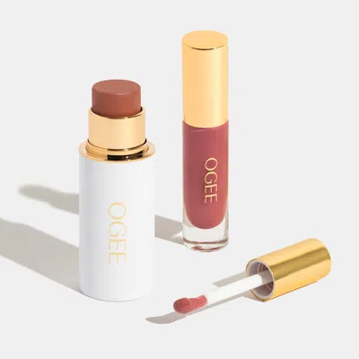 Ogee Lush Sunset Lip & Cheek Duo In Brown