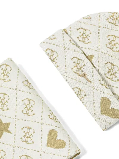 Guess Patterned Hat Set In Neutral