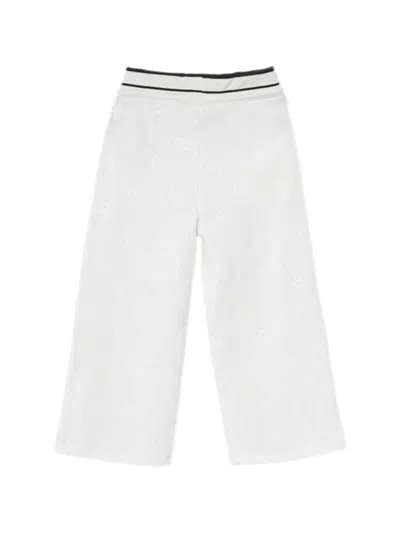 Guess Logo Drawstring Track Pants In White