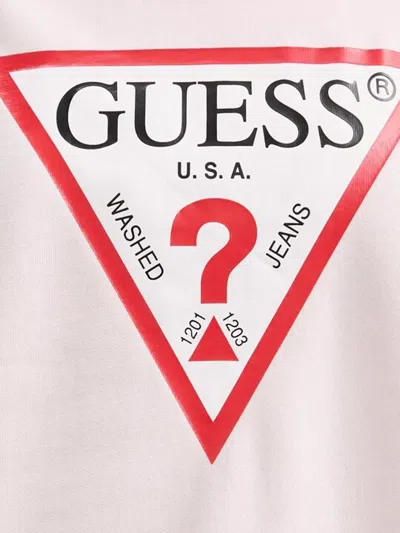 Guess Usa Logo-detail Sweatshirt In Pink