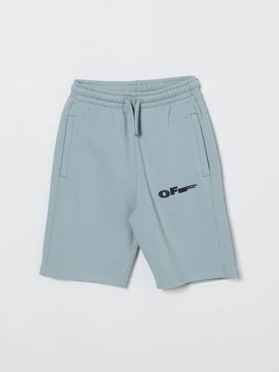 Off-white ショートパンツ  Kids ボーイ カラー アジュール In Blue