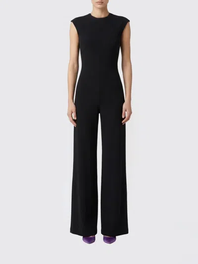 Norma Kamali Stretch Fabric Jumpsuit In Black