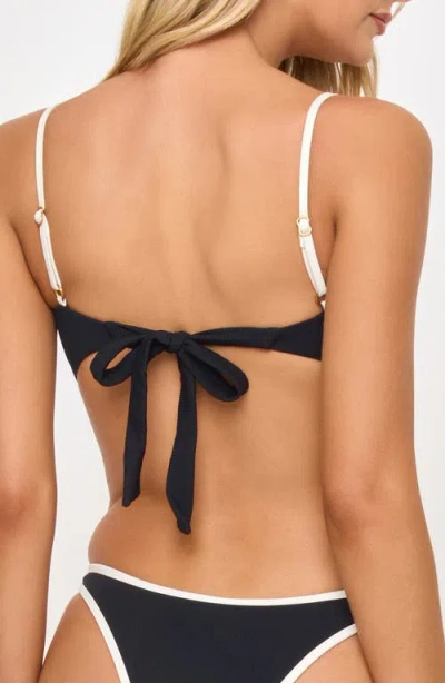 L*space Lspace Hazel Ribbed Bikini Top In Multi