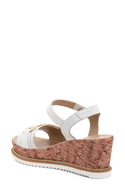 Ara Palmdale Wedge Platform Sandal In White