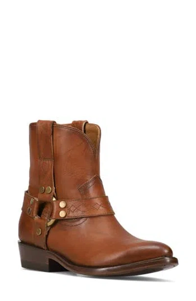 Frye Billy Harness Leather Bootie In Brown