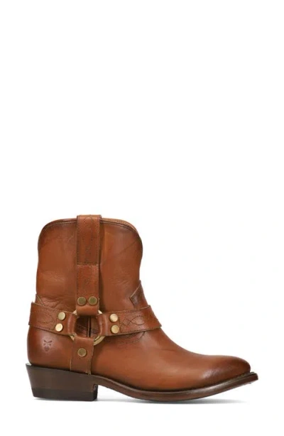 Frye Billy Harness Leather Bootie In Brown