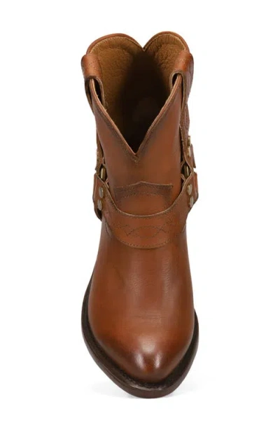 Frye Billy Harness Leather Bootie In Brown