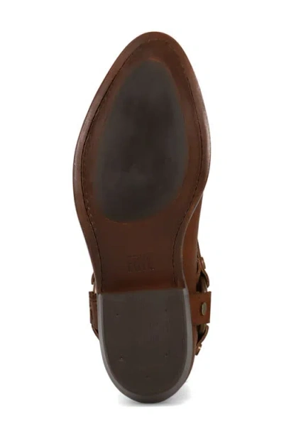 Frye Billy Harness Leather Bootie In Brown