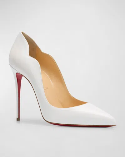 Christian Louboutin 100mm Hot Chick Patent High-heel Pumps In White