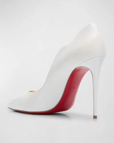 Christian Louboutin 100mm Hot Chick Patent High-heel Pumps In White