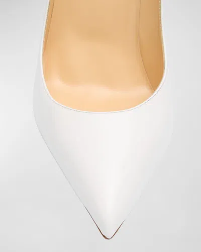 Christian Louboutin 100mm Hot Chick Patent High-heel Pumps In White