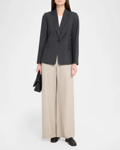 Joseph Marty Single-button Wool Jacket In Gray