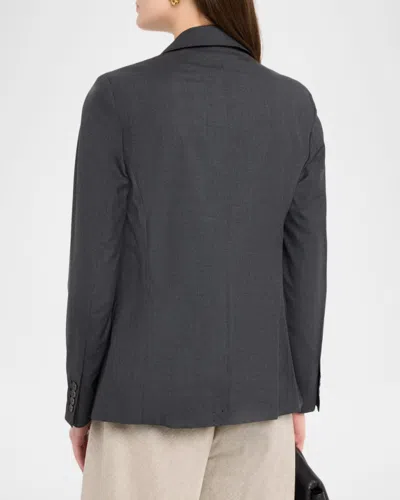 Joseph Marty Single-button Wool Jacket In Gray
