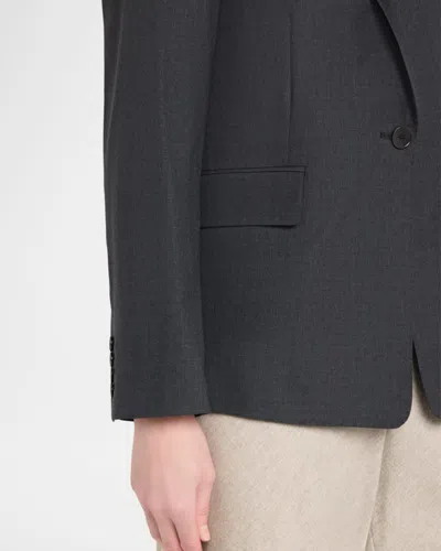 Joseph Marty Single-button Wool Jacket In Gray