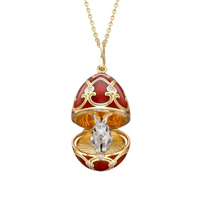 Fabergé Surprise Rabbit Pendant In Purple