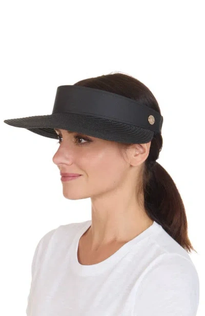Bruno Magli Straw Visor In Pink