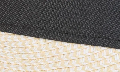 Bruno Magli Straw Visor In Multi