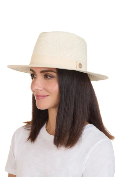 Bruno Magli Ribbon Trim Fedora In Pattern