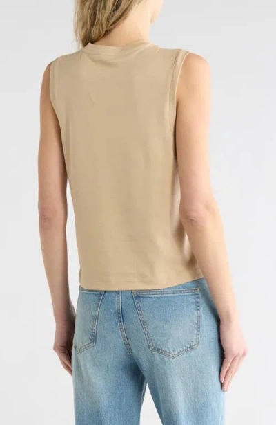 Vince Easy Shell Pullover In Brown