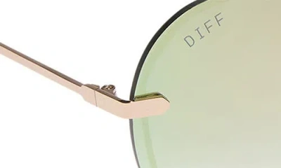 Diff 63mm Leilani Shield Sunglasses In Red