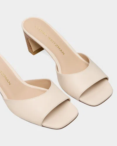 Stuart Weitzman Stassi Slide Sandal In Neutral
