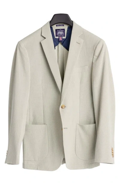 Savile Row Co Micro Check Sport Coat In Green