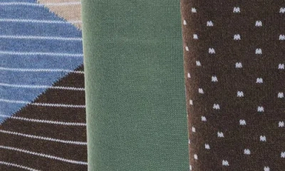 Original Penguin Owens Dot Assorted 3-pack Crew Socks In Multi