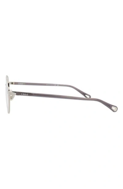 Chloé Round-frame Metal Optical Frames In Gray