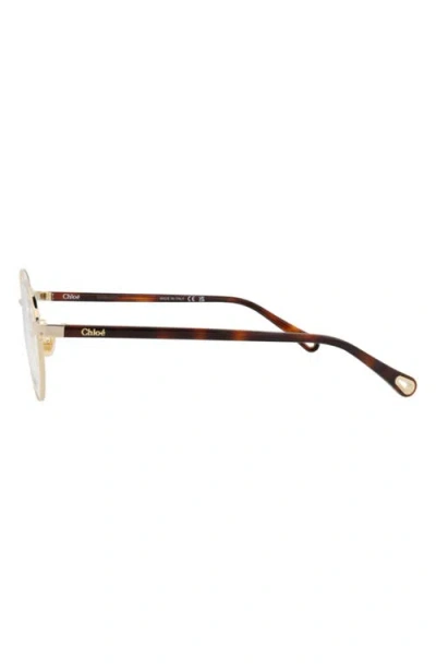 Chloé Round-frame Metal Optical Frames In Gold